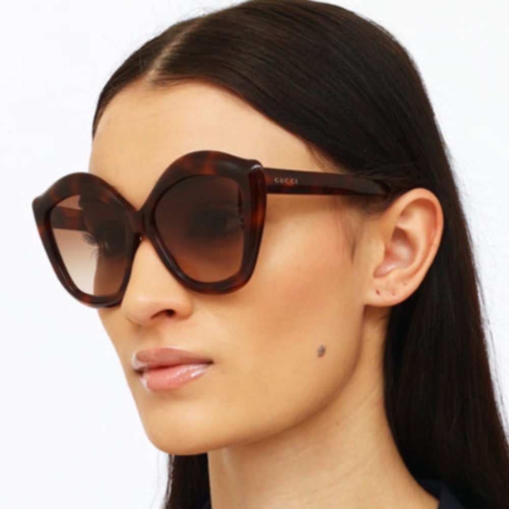 GUCCI Cat Eye Sunglasses GG0117S 53